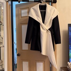 Elegant Black and White Women's Blazer